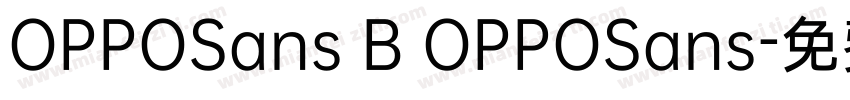 OPPOSans B OPPOSans字体转换